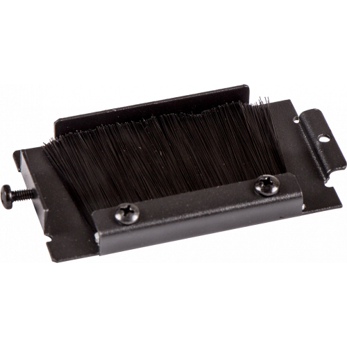 Brush entry for holes in mounting rails of 800 mm wide LANMASTER DCS cabinet